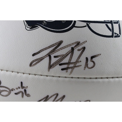 Mike Shanahan, Rod Smith & Jason Elam Signed Denver Broncos 2002 Team Football