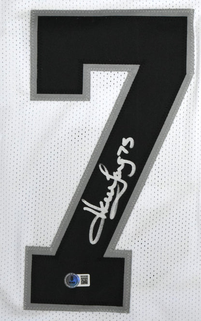Howie Long Autographed Las Vegas Raiders Custom White Jersey