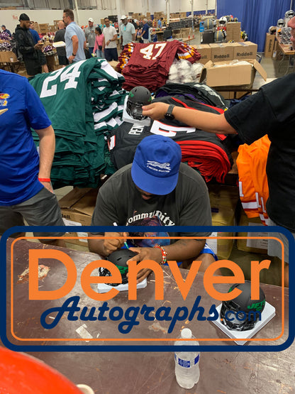 Darrelle Revis Autographed New York Jets Eclipse Mini Helmet