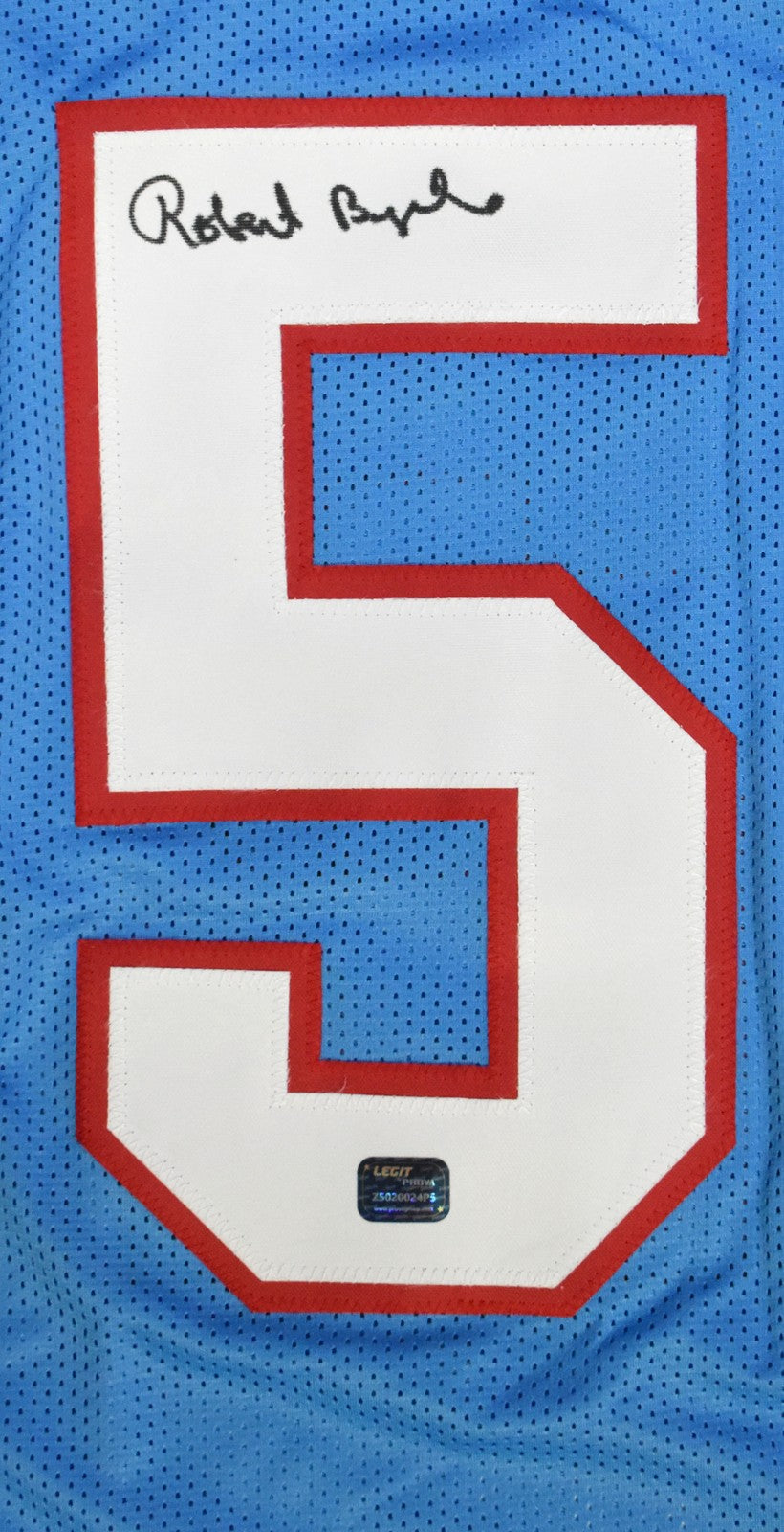 Robert Brazile Autographed Houston Oilers Blue Custom Jersey
