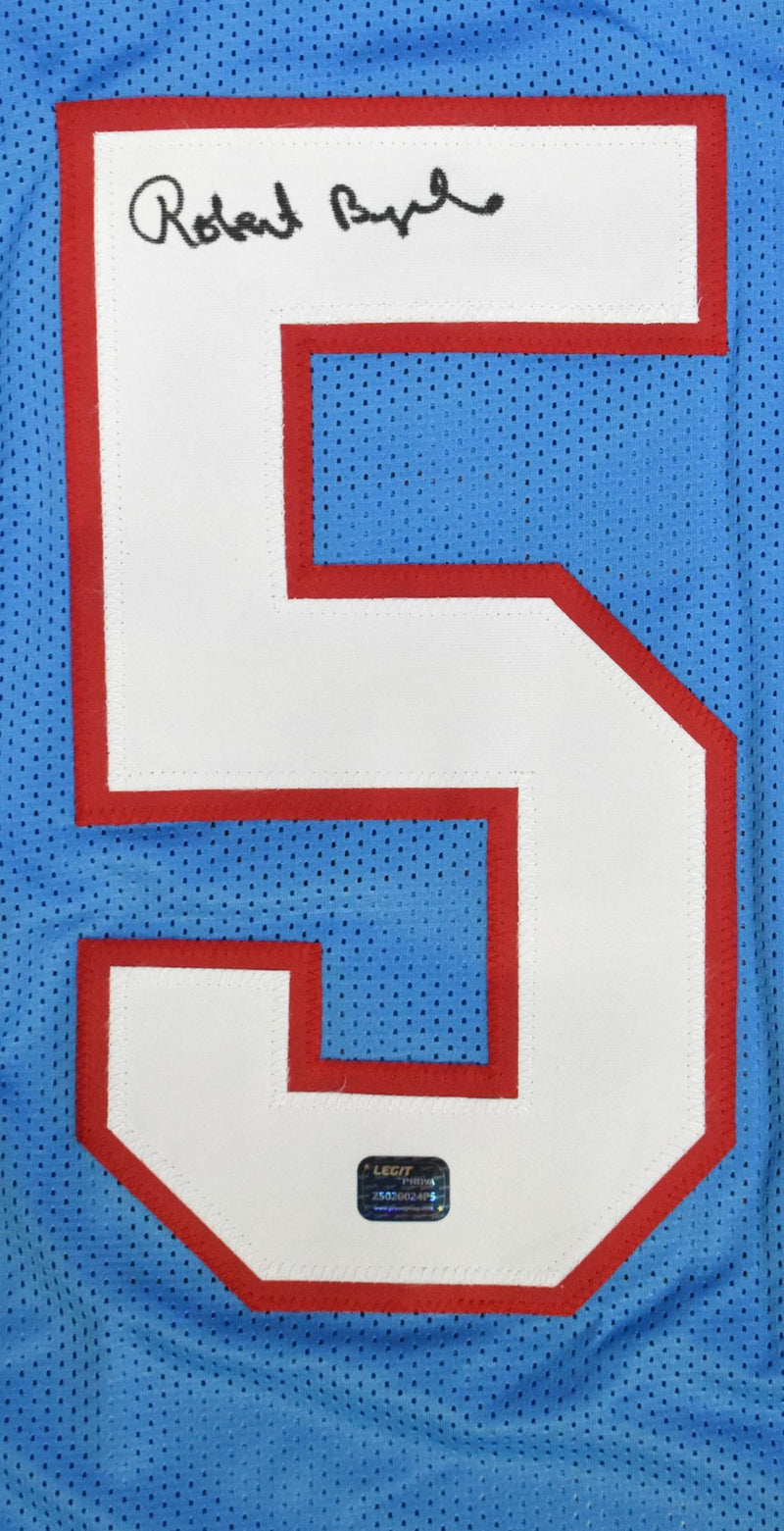 Robert Brazile Autographed Houston Oilers Blue Custom Jersey
