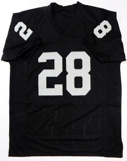 Josh Jacobs Autographed Black Custom Football Jersey