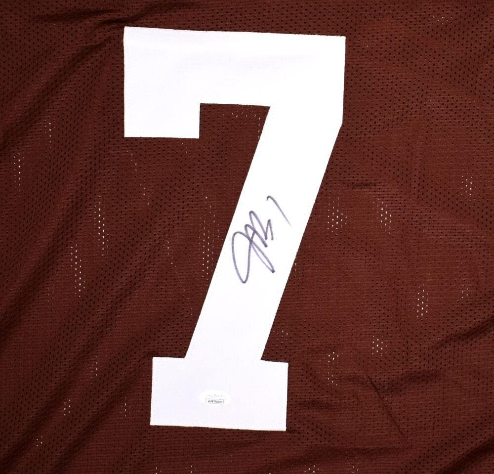 Jacoby Brissett Autographed Cleveland Browns Black Custom Jersey