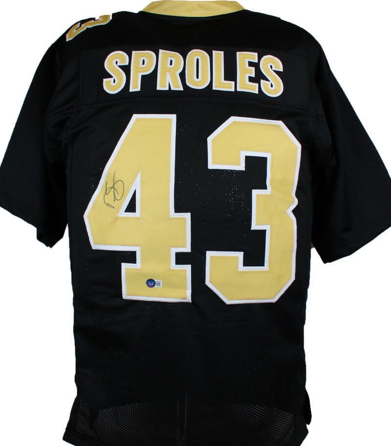 Darren Sproles Autographed New Orleans Saints Custom Jersey - Black