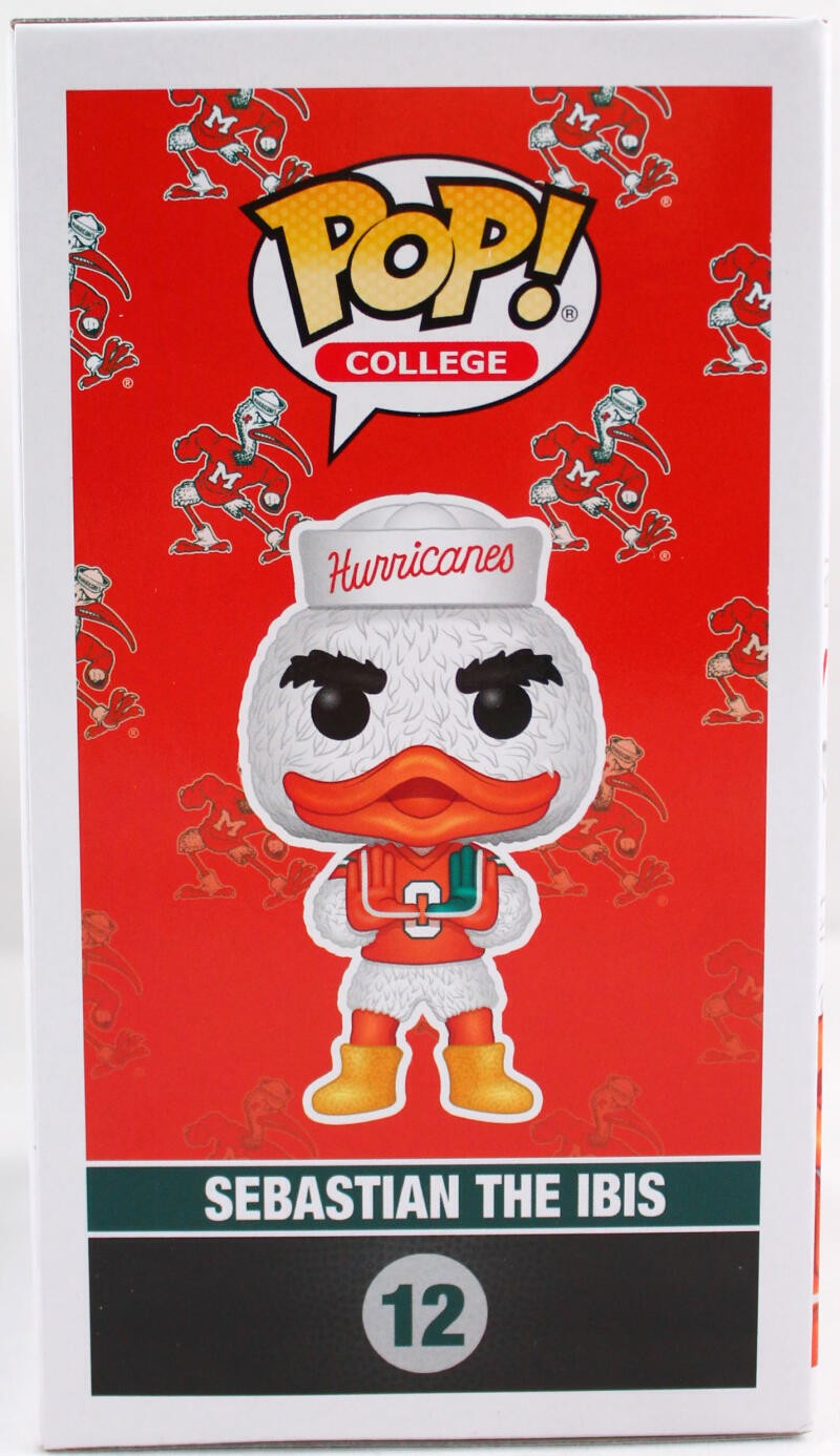 Ray Lewis Signed Miami Hurricanes Funko Pop Figurine #12