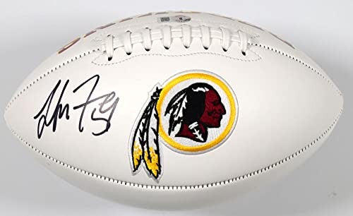 London Fletcher Signed Washington Logo Football - Black