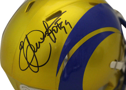 Eric Dickerson Signed Los Angeles Rams Flash Mini Helmet (Beckett)