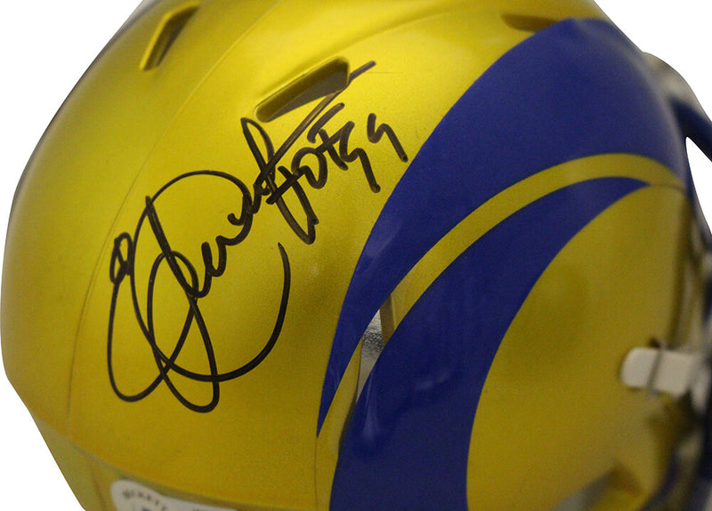 Eric Dickerson Signed Los Angeles Rams Flash Mini Helmet (Beckett)