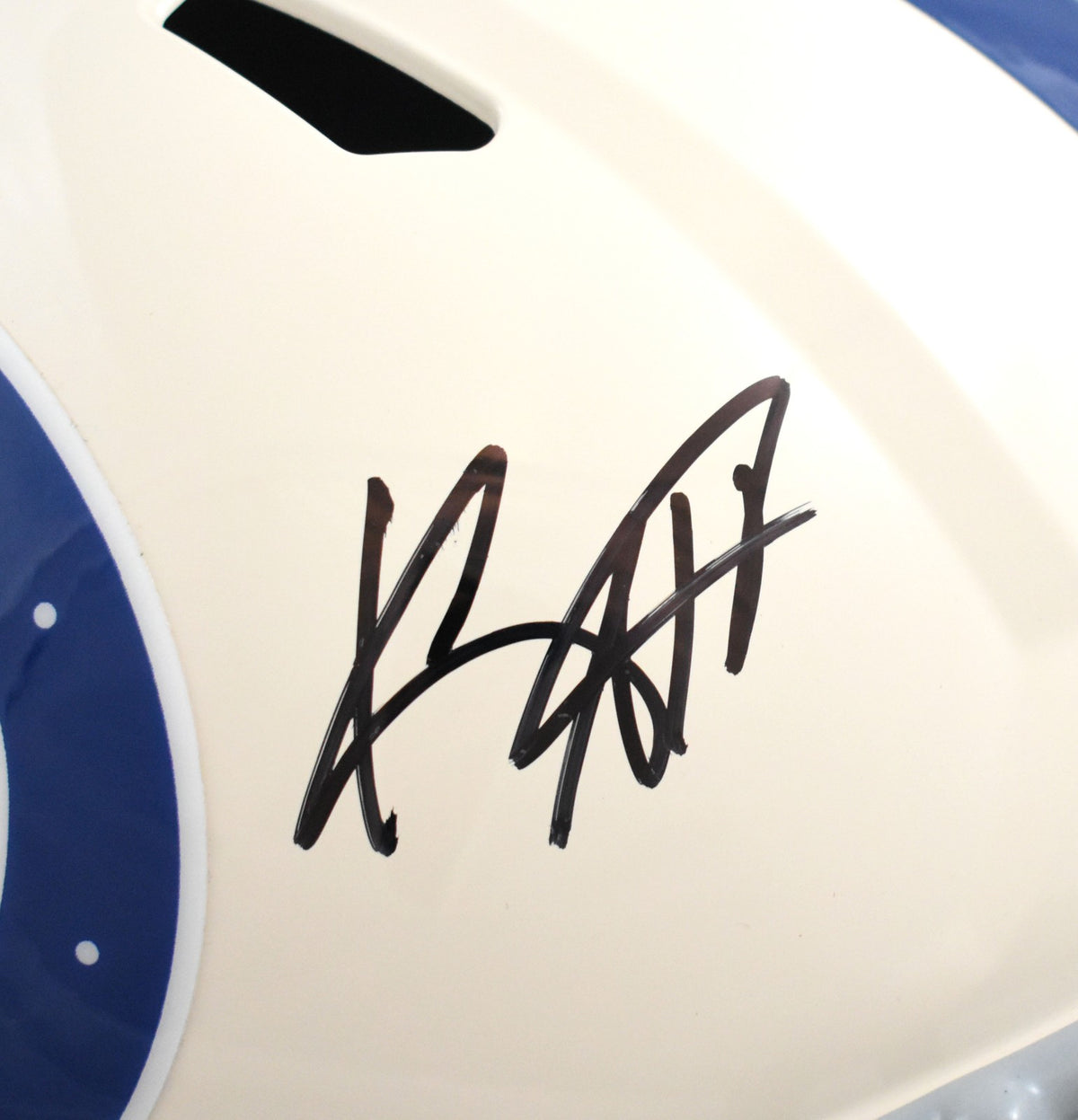 Keenan Allen Autographed Indianapolis Colts Full Size Retro Speed Helmet