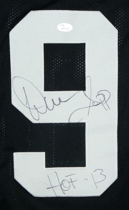 Warren Sapp Signed Black Custom Football Jersey (HOF Inscription)