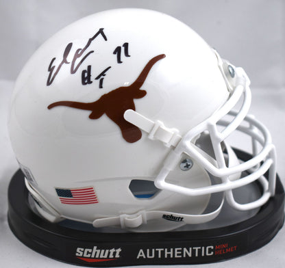 Earl Campbell Autographed Texas Longhorns Mini Helmet (HT 77 Inscription)