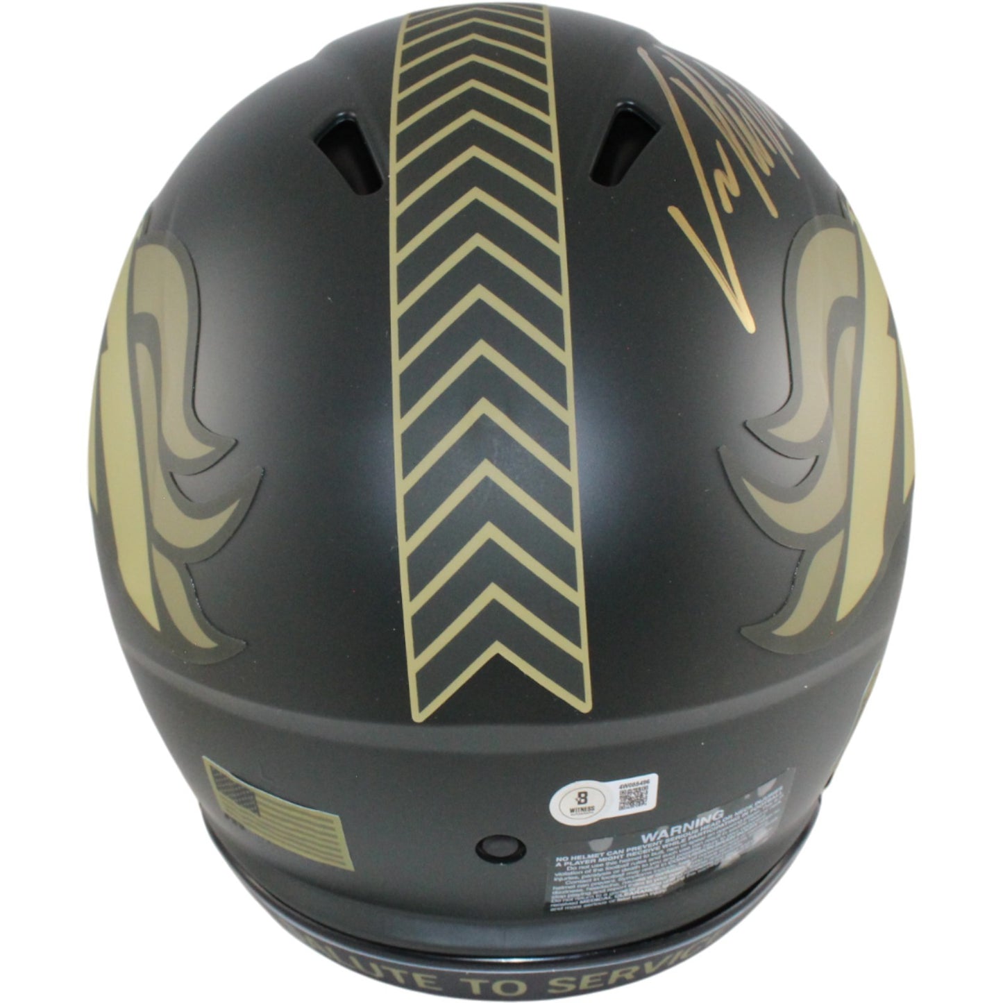 Von Miller Signed Denver Broncos 2025 Salute to Service Authentic Helmet