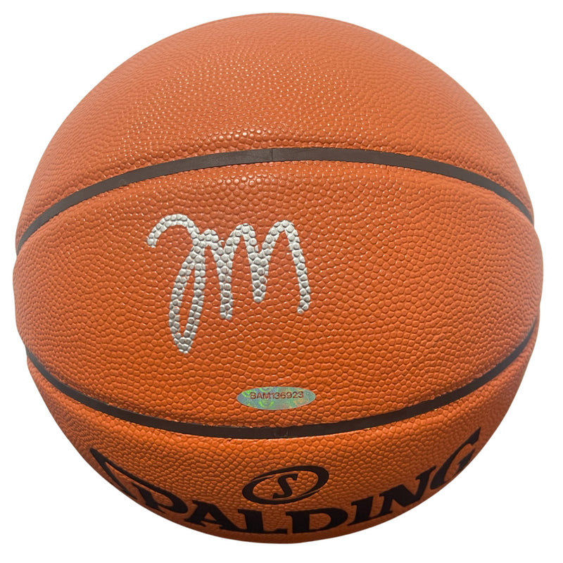 Tyrese Maxey Philadelphia 76ers Autographed Spalding NBA Basketball UDA