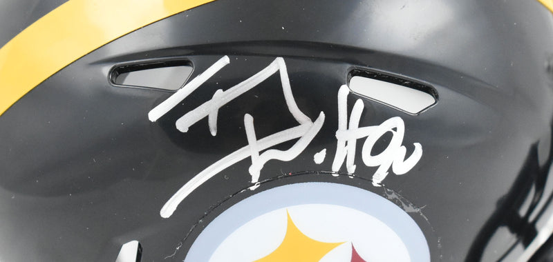 T.J. Watt Signed Pittsburgh Steelers Speed Mini Helmet
