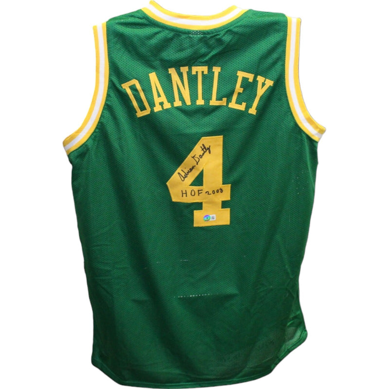 Adrian Dantley Autographed Utah Jazz Style Basketball Jersey (Beckett)