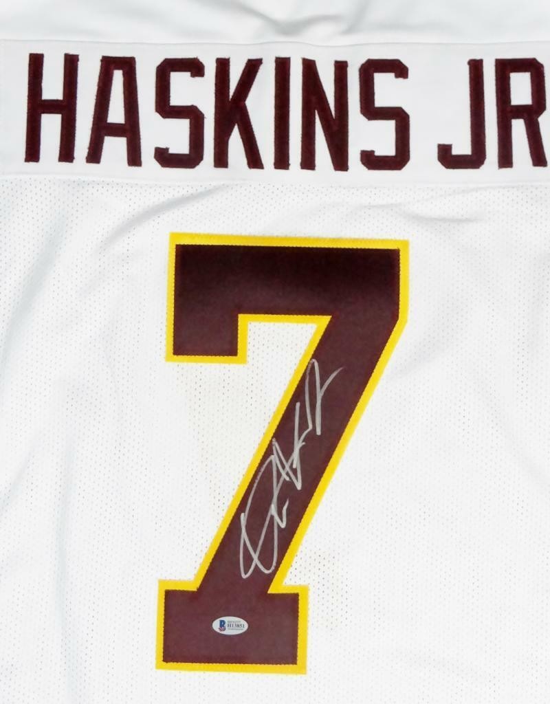 Dwayne Haskins Autographed White Custom Jersey