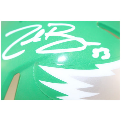 Zack Baun Autographed Philadelphia Eagles Kelly Green Mini Helmet