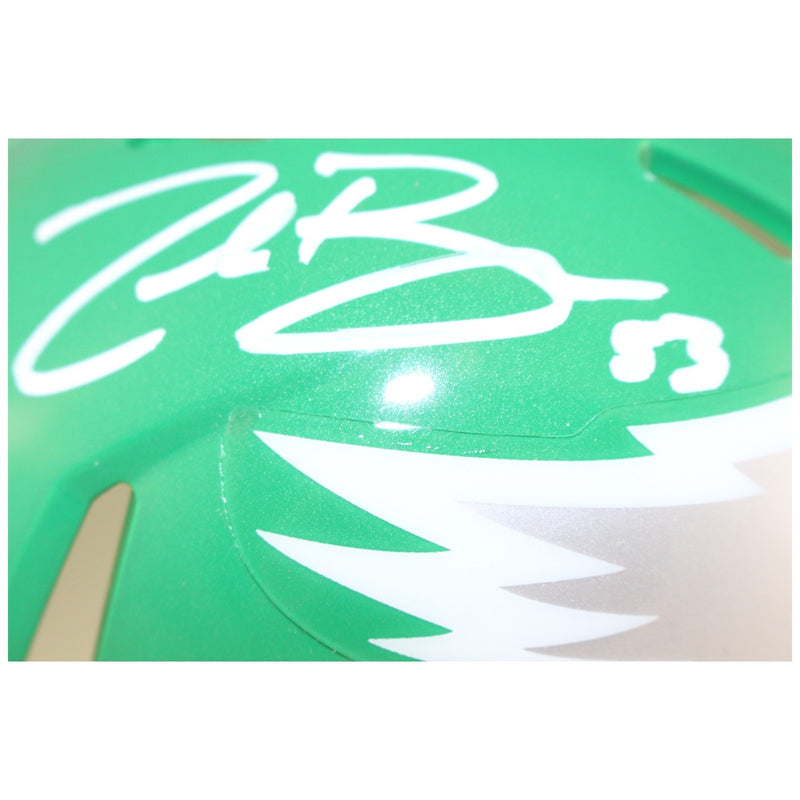 Zack Baun Autographed Philadelphia Eagles Kelly Green Mini Helmet