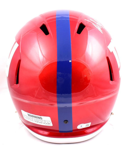Jalin Hyatt Autographed New York Giants Full Size Flash Speed Helmet