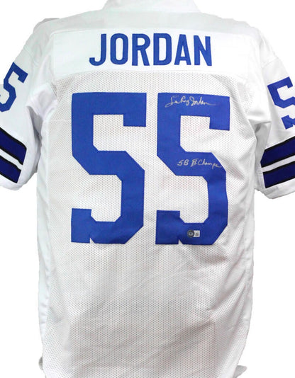 Lee Roy Jordan Autographed Dallas Cowboys Custom Jersey - SB VI Champs