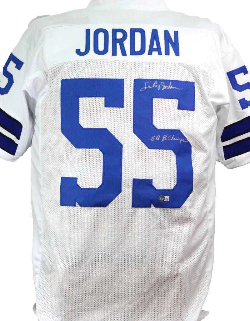 Lee Roy Jordan Autographed Dallas Cowboys Custom Jersey - SB VI Champs