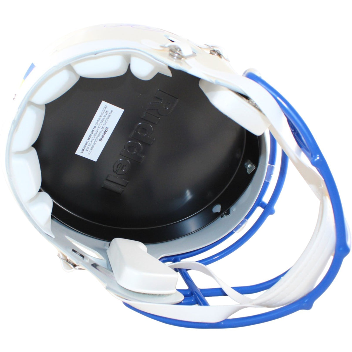 Kurt Warner, Torry Holt, Marshall Faulk & Isaac Bruce Signed Rams Proline Helmet