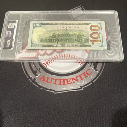 Floyd Mayweather Jr. Signed $100 Bill with Inscriptions (PSA)