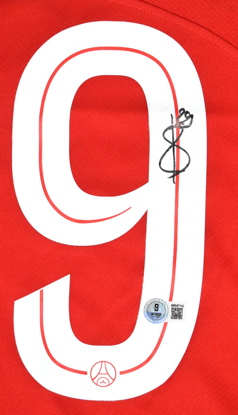 Bradley Barcola Signed Paris Saint-Germain Red Third Jersey