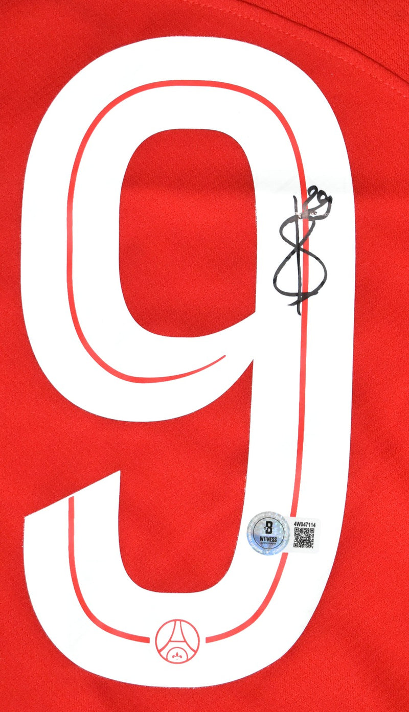 Bradley Barcola Signed Paris Saint-Germain Red Third Jersey
