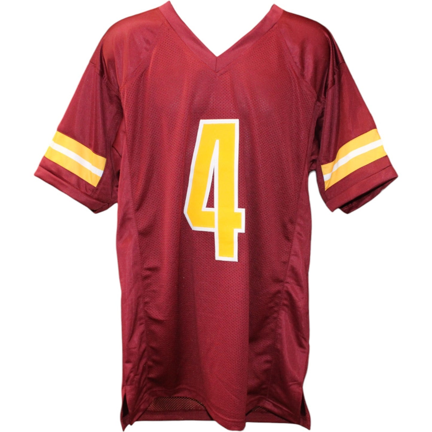 Frankie Luvu Signed Pro Style Red Football Jersey (Beckett Witness)