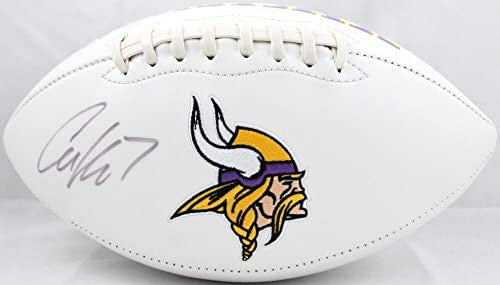 Case Keenum Autographed Minnesota Vikings Logo Football