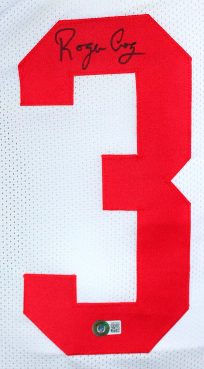 Roger Craig Signed White Custom Football Jersey