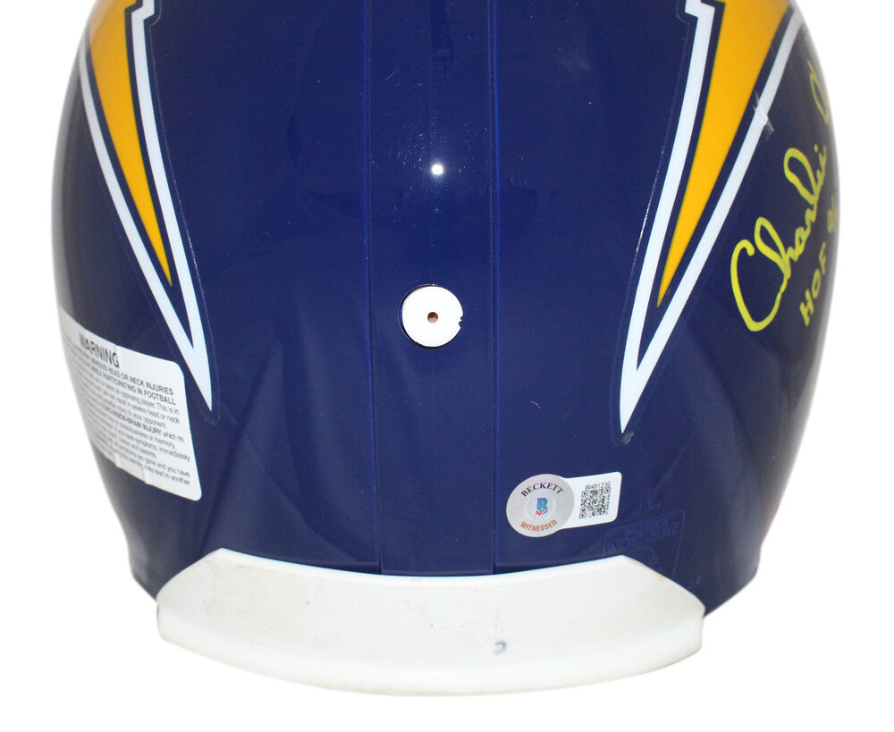 Dan Fouts, Charlie Joiner & Kellen Winslow Sr Signed Chargers Authentic Helmet