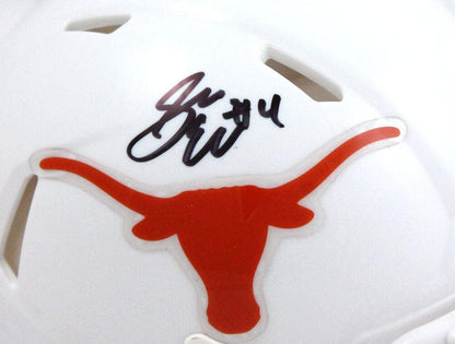 Sam Ehlinger Signed Texas Longhorns Black Speed Mini Helmet