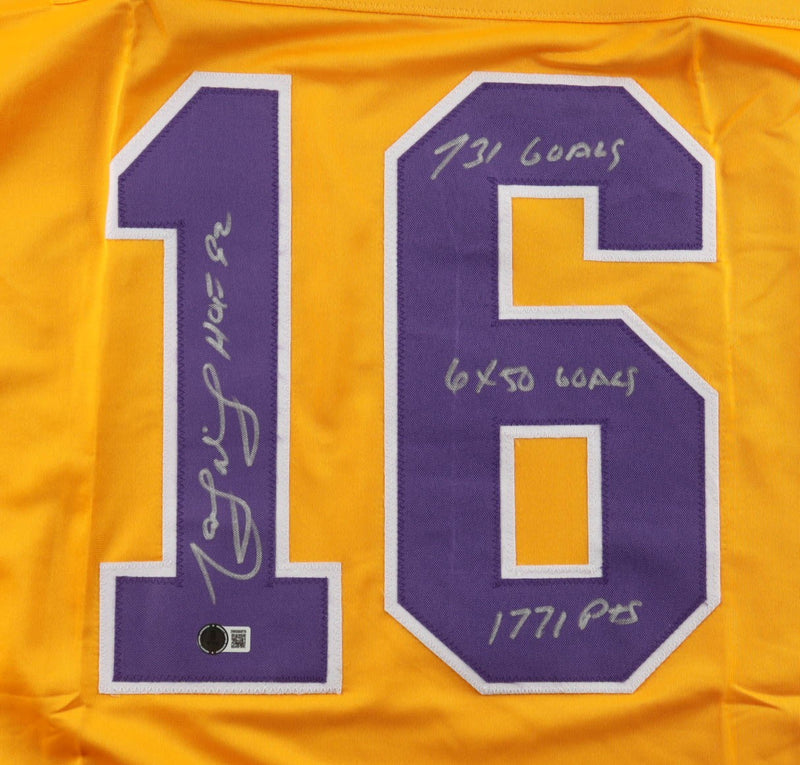 Marcel Dionne Signed Los Angeles Kings Custom Jersey (4 Inscriptions)