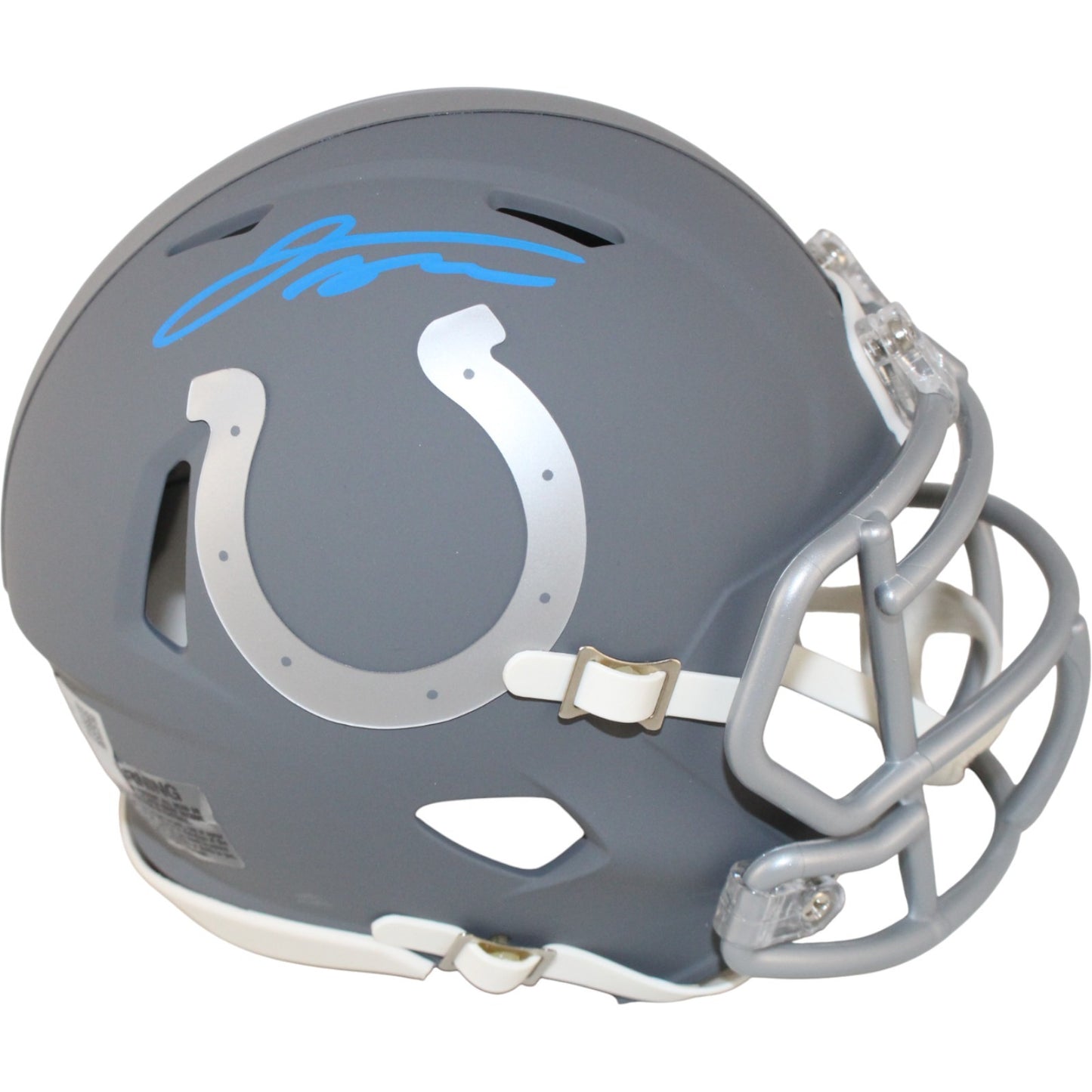 Jonathan Taylor Autographed Indianapolis Colts Slate Mini Helmet