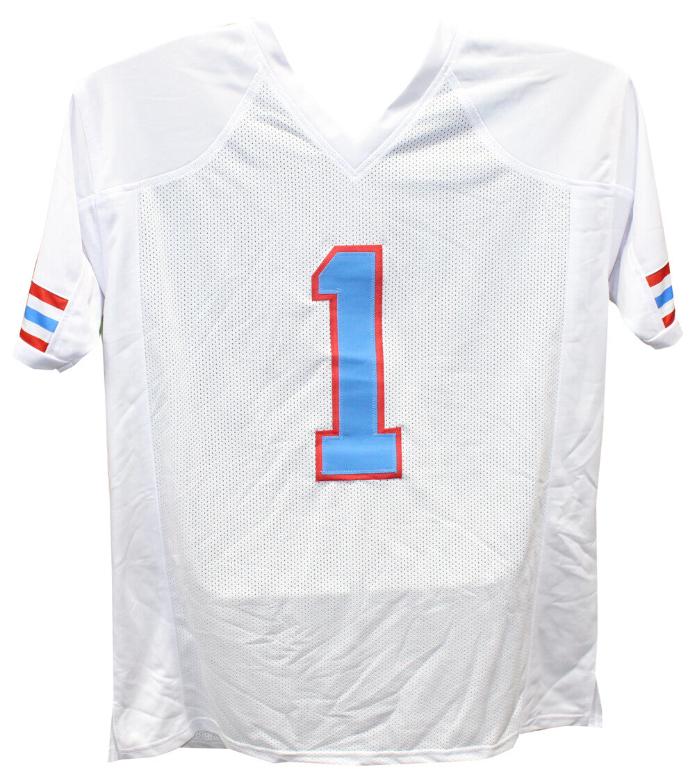 Warren Moon Autographed Pro Style White Jersey