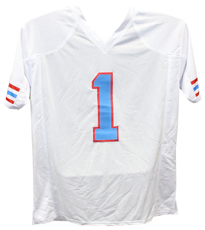 Warren Moon Autographed Pro Style White Jersey