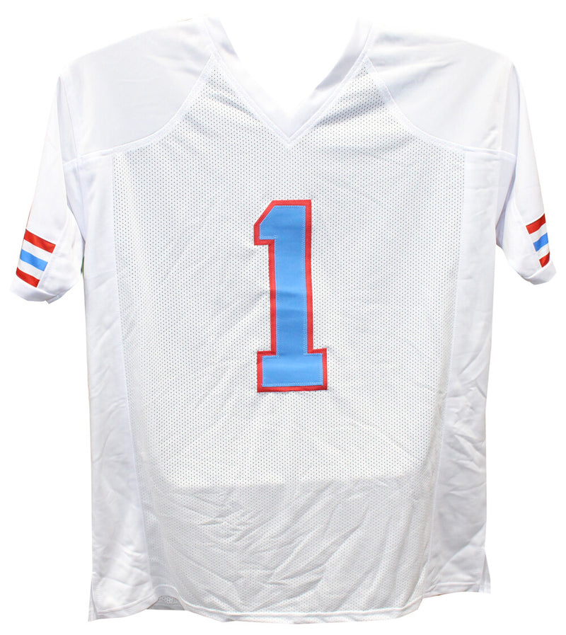 Warren Moon Autographed Pro Style White Jersey