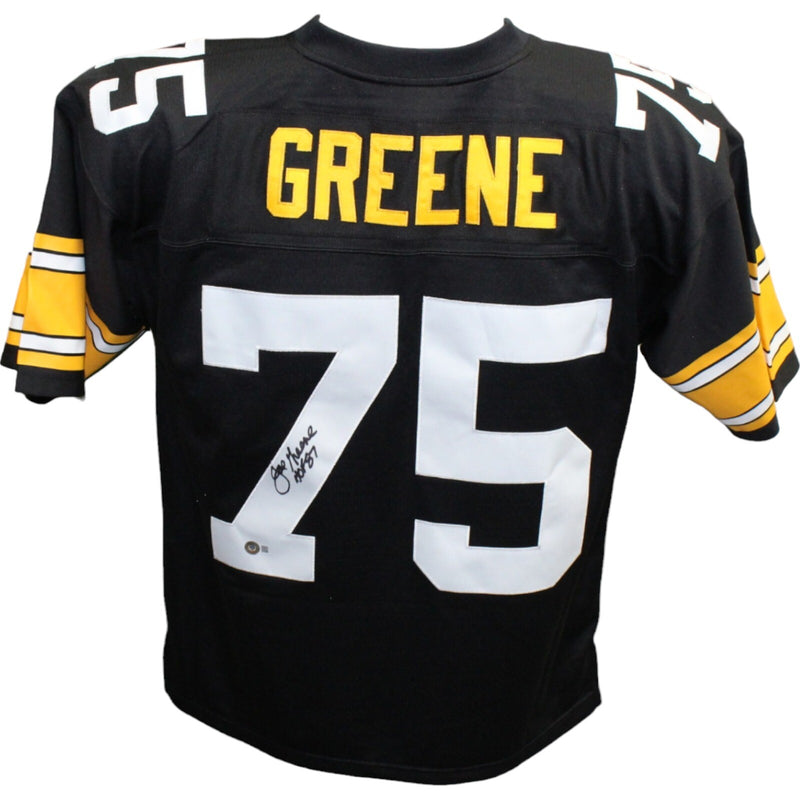Joe Greene Signed Pittsburgh Steelers Mitchell & Ness Black Jersey
