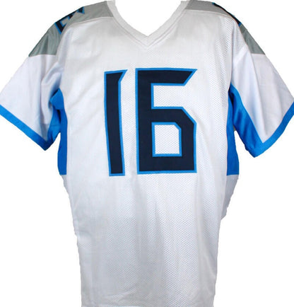 Treylon Burks Autographed White Custom Jersey