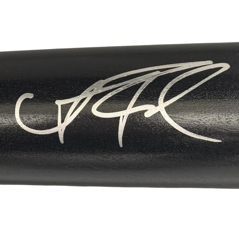 Andrew Fischer Signed Milwaukee Brewers Black Louisville Slugger Bat