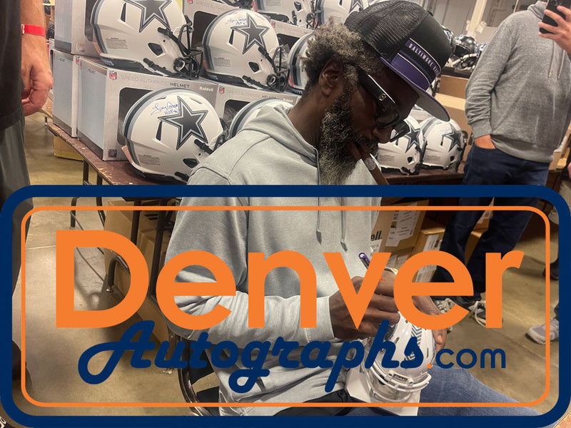 Ed Reed Signed Baltimore Ravens 2024 Salute to Service Mini Helmet