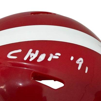 Ed Marinaro Signed Cornell Big Red Custom Mini Helmet JSA