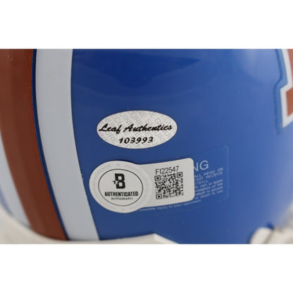 Floyd Little Autographed Denver Broncos Throwback Mini Helmet