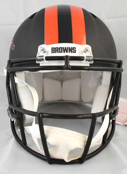 Quinshon Judkins Signed Cleveland Browns Full Size Alternate Speed Helmet