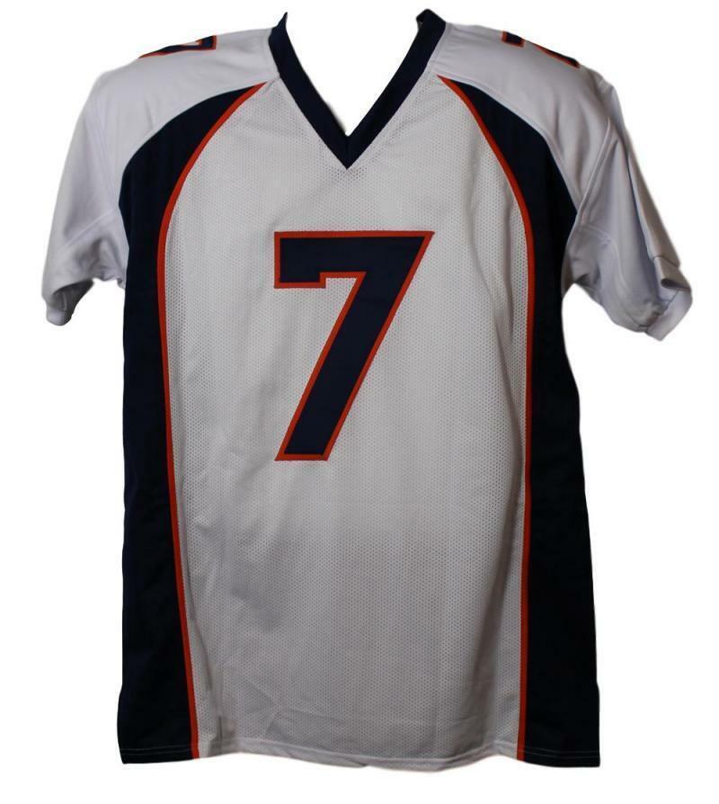 John Elway Signed Denver Broncos Custom Jersey - White