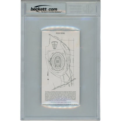 Phil Simms Autographed New York Giants Super Bowl XXI Ticket Stub SB MVP Slab