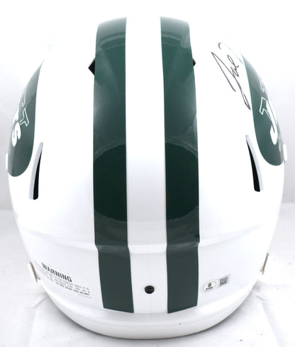 Joe Namath Signed New York Jets Full Size Riddell Speed Replica Helmet