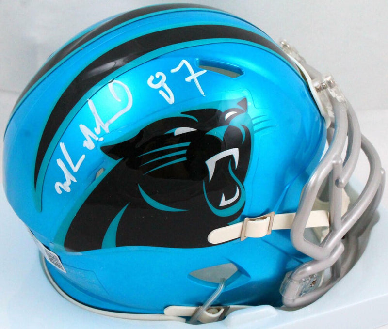 Muhsin Muhammad Signed Carolina Panthers Flash Speed Mini Helmet